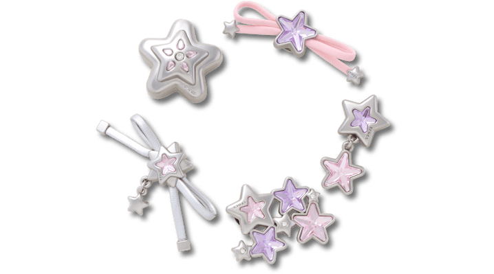 Crocs Stars and Bows Jibbitz Charms - 5 Pack, Kids
