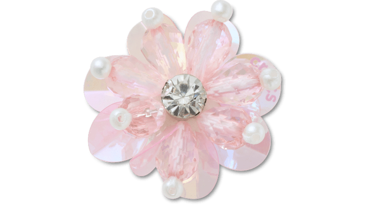 Pink Sequin and Pearl Flower