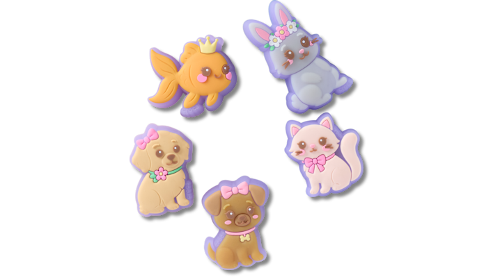 Crocs Lights Up Princess Pets Jibbitzâ¢ Charms 5 Pack