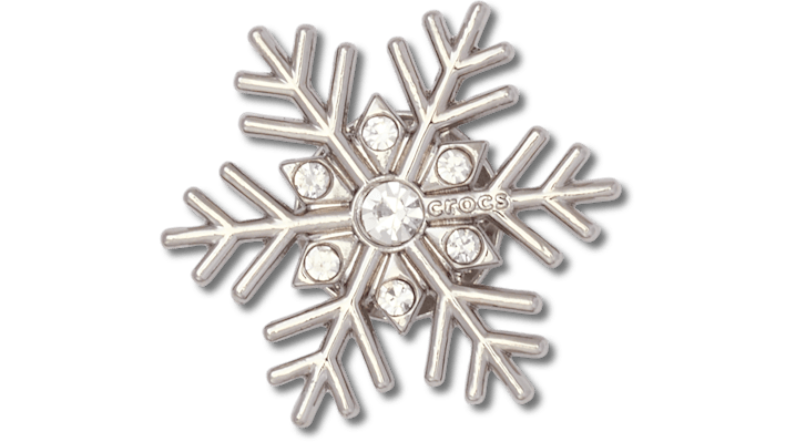 Jibbitz Silver Gem Snowflake