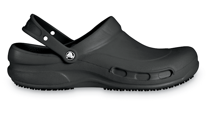 Shop Crocs Bistro Slip Resistant Work Clog In Black