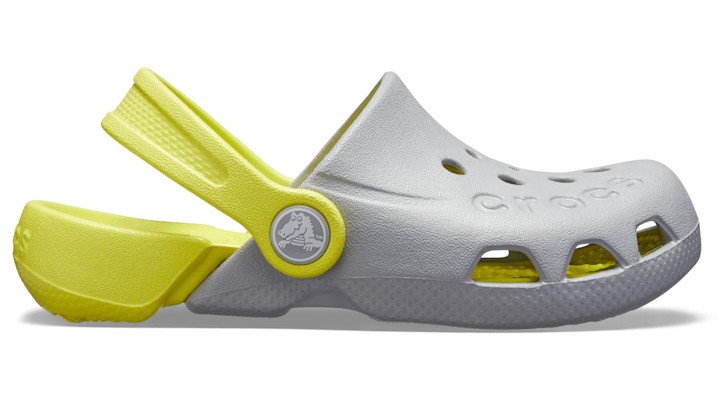 Crocs Electro Clogs Kids Light Grey / Citrus J3 In Light Grey/citrus |  ModeSens