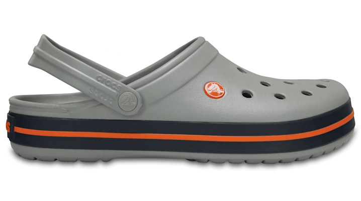 Crocs Crocband™ Clogs Unisex Light Grey / Navy - 11016-01U