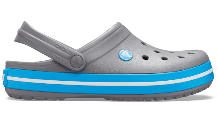 Crocs Crocband™ Sabots Unisex Charcoal / Ocean 38 In Charcoal/ocean
