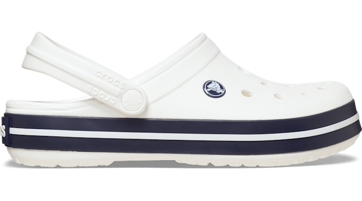 Crocs Crocband™ Sabots Unisex White / White/Navy 38