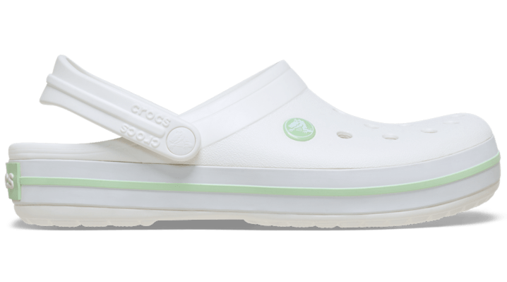 Crocs | Unisex | Crocband™ | Clogs | White/Serene Green | - 11016-1YL
