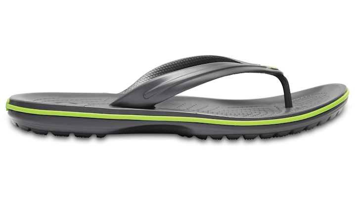 Crocs Crocband™ Tongs Unisex Graphite / Volt Green 41 In Graphite/volt Green