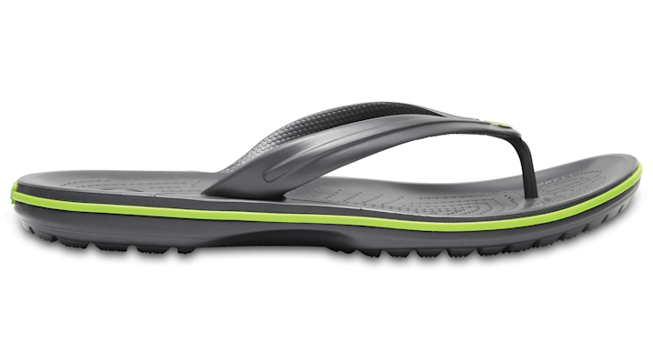 Crocs Crocband™ TeenSlippers Unisex Graphite-Volt Green 41