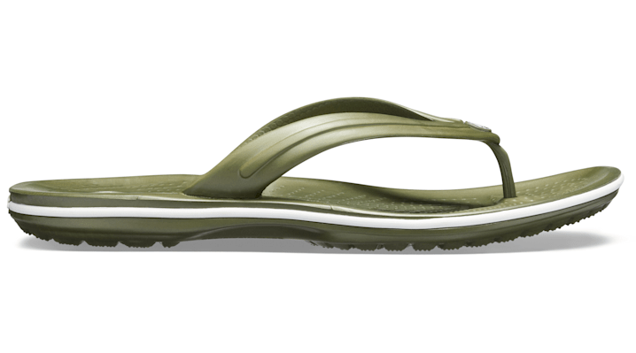 Crocs Crocband™ TeenSlippers Unisex Army Green-White 38