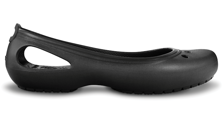 Crocs Women's Kadee Flat In Black/black