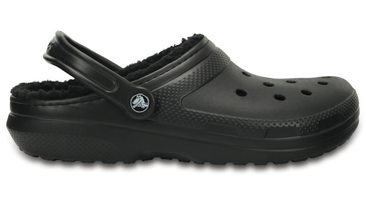 Crocs Classic Lined Clog In Black/black