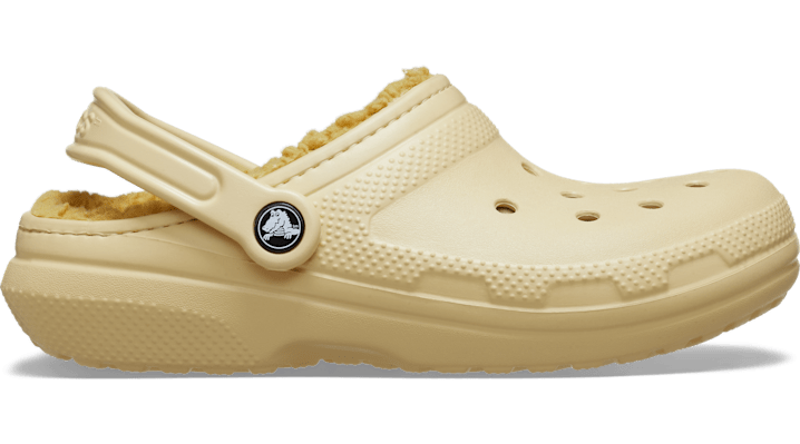 Crocs | Unisex | Classic Lined | Clogs | Sesame | - 203591-0HX