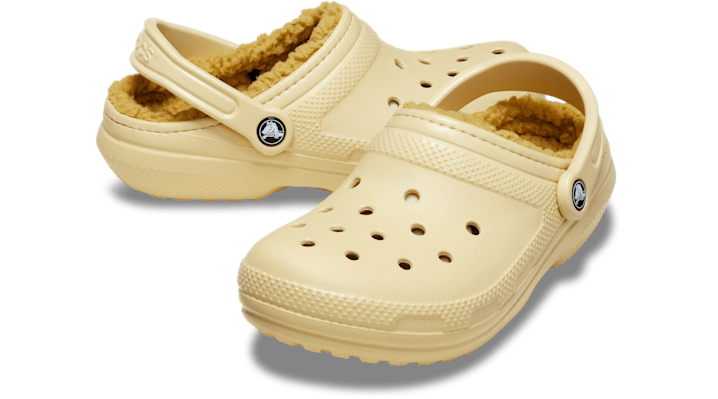 Crocs | Unisex | Classic Lined | Clogs | Sesame | - 203591-0HX