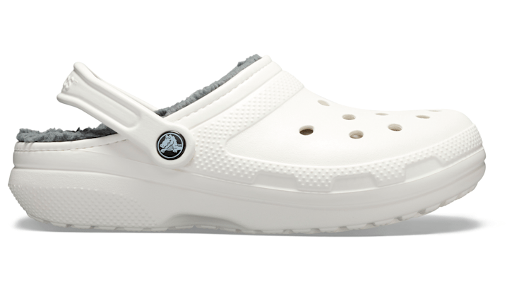 Classic Lined Sabots Unisex White / Grey 33 - Crocs - Modalova