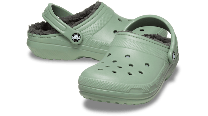 Crocs | Unisex | Classic Lined | Clogs | Moss/Multi | - 203591-3WP