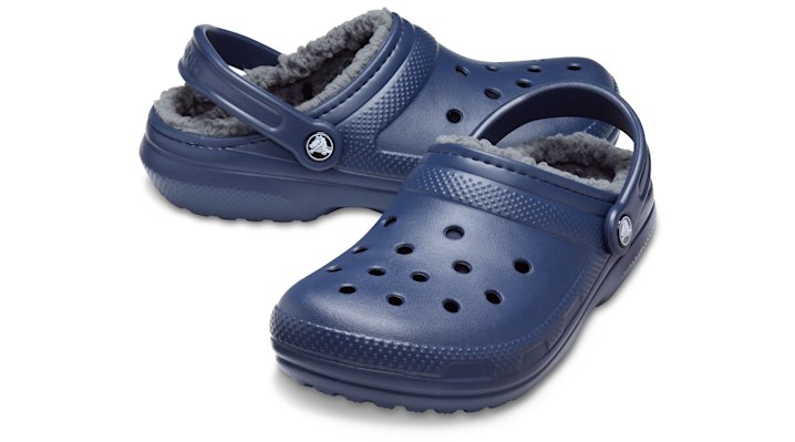 Crocs Classic Lined Klompen Unisex Navy / Charcoal - 203591-459