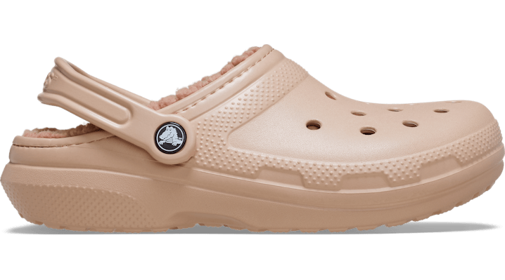 Crocs unisex Classic Lined Clogs Pink Caramel - 203591-7AF
