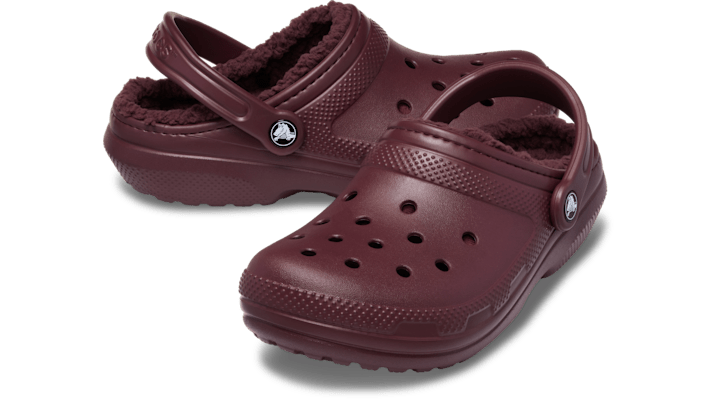 Crocs | Unisex | Classic Lined | Clogs | Heritage Red | - 203591-7CU