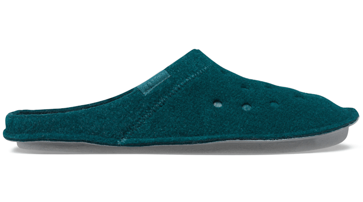 Crocs Classic Lined Slipper Slippers Unisex Evergreen / Evergreen - 203600-318