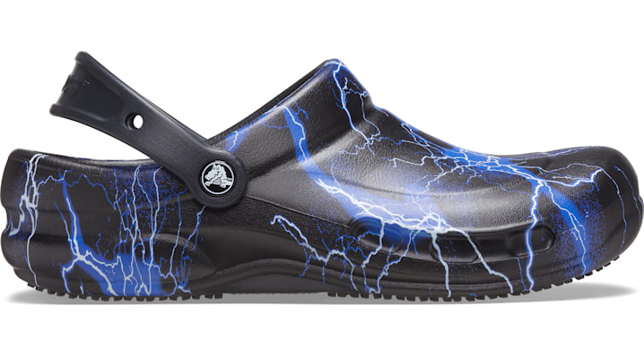 Crocs Bistro Graphic Clog In Black/lightning Bolts