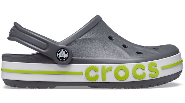 Crocs Bayaband Klompen Unisex Slate Grey-Lime Punch 42