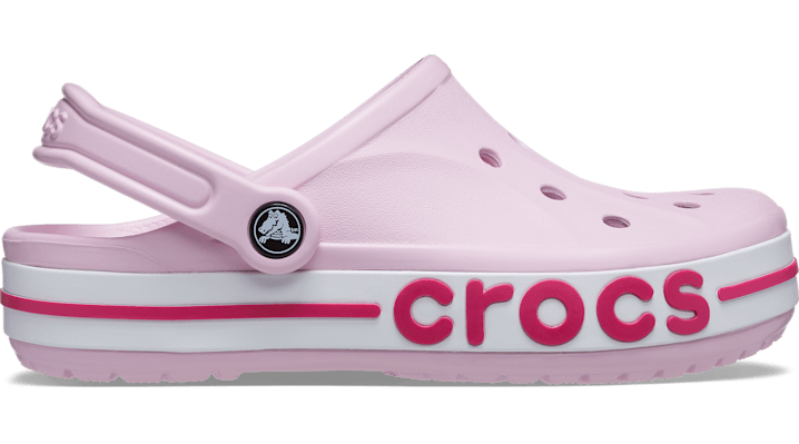 Shop Crocs Bayaband Clog; Ballerina Pink / Candy Pink, W12/m10 In Ballerina Pink/candy Pink