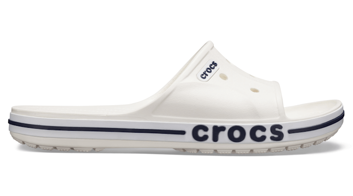 Crocs Bayaband Slides Unisex White-Navy 39