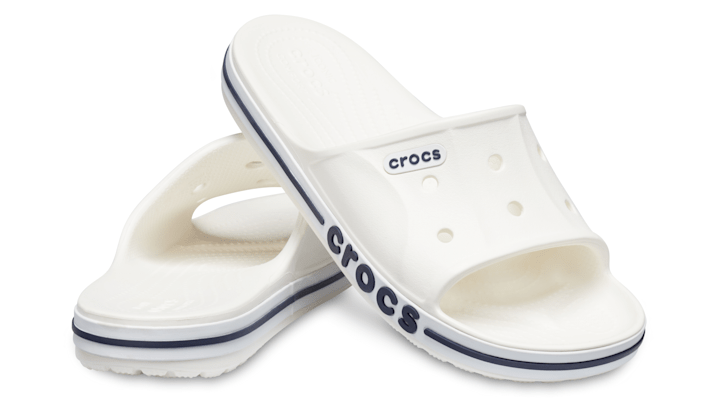 Crocs Bayaband Slides Unisex White / Navy - 205392-126