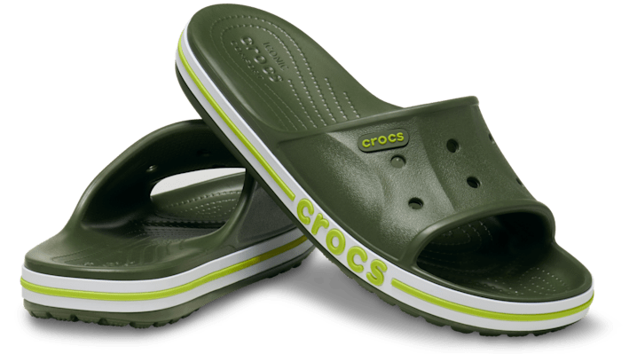 Crocs | Unisex | Bayaband | Slides | Army Green | - 205392-309