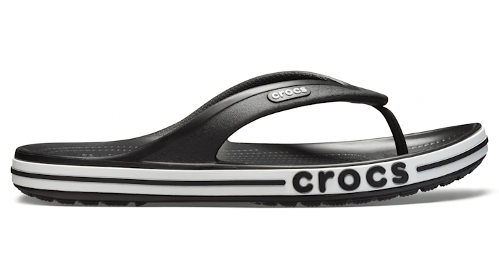 Crocs Bayaband Flip In Black/white