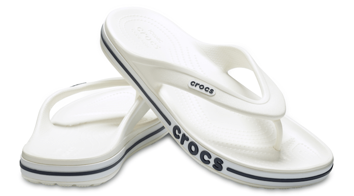 Crocs Bayaband Flips Unisex White / Navy - 205393-126