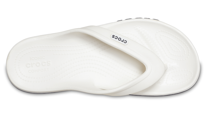 Crocs Bayaband Flip Flops White M6 W 8 for sale online