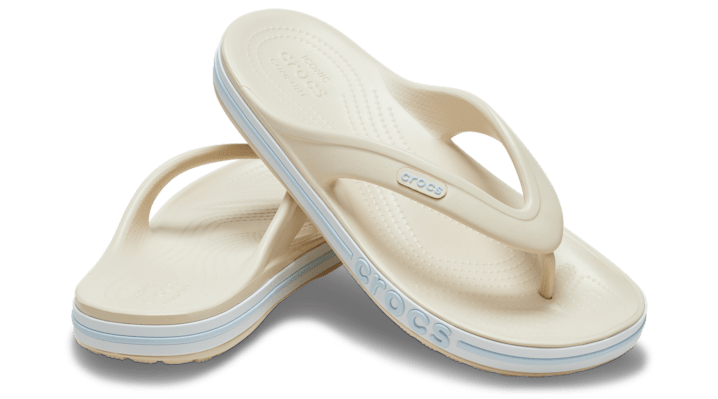 Crocs | Unisex | Bayaband | Flips | Winter White / Multi | - 205393-1LI