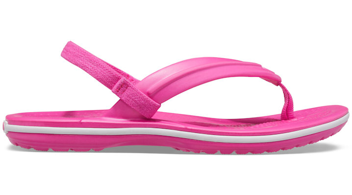 Crocs CROCBAND STRAP FLIP K girls's Flip flops / Sandals in Pink