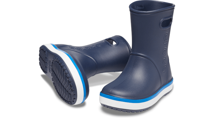 ＜クロックス公式＞ 長靴 KIDS' CROCBAND™ RAIN BOOT キッズ、子供用、男の子、女の子 ピンク 14cm クロックバンド レイン ブーツ キッズ