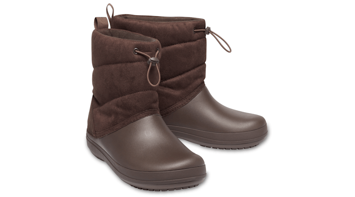  ★60%OFF！長靴 WOMEN'S CROCBAND™ PUFF BOOT レディース、ウィメンズ、女性用 ブラウン/茶 21cm クロックバンド パフ ブーツ ウィメン 60%OFF セール アウトレット