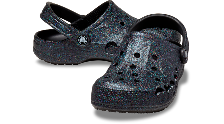 Crocs Baya Glitter Klompen Unisex Black - 205925-001