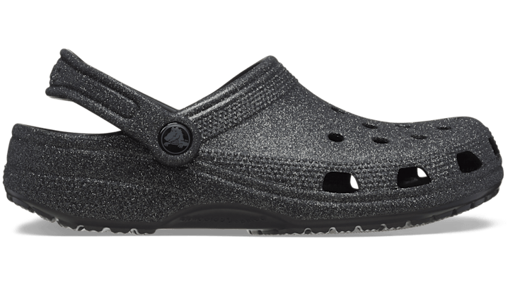 Crocs Unisex Classic Glitter II Clog - Black