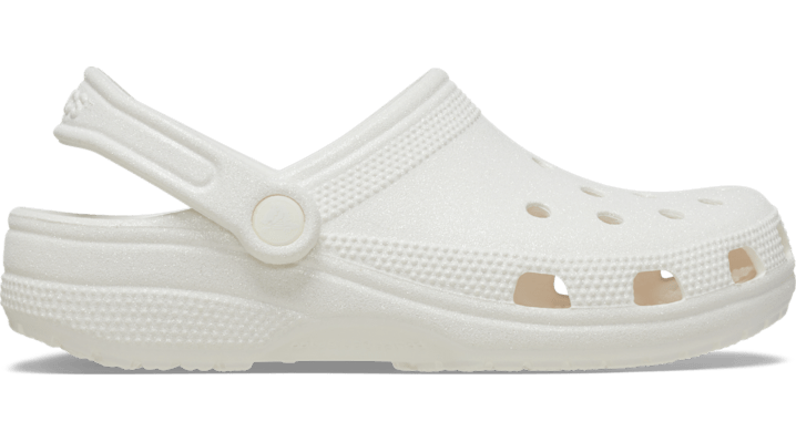 Shop Crocs Classic Glitter Clog In White