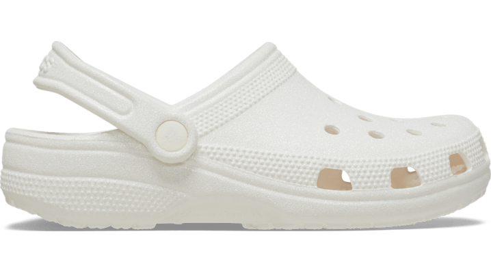 Crocs Classic Glitter Clog; White