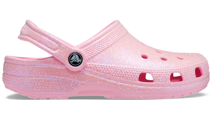 Crocs Classic Glitter Clog In Flamingo