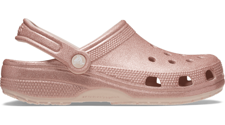 Crocs Classic Glitter Clog In Quartz Glitter