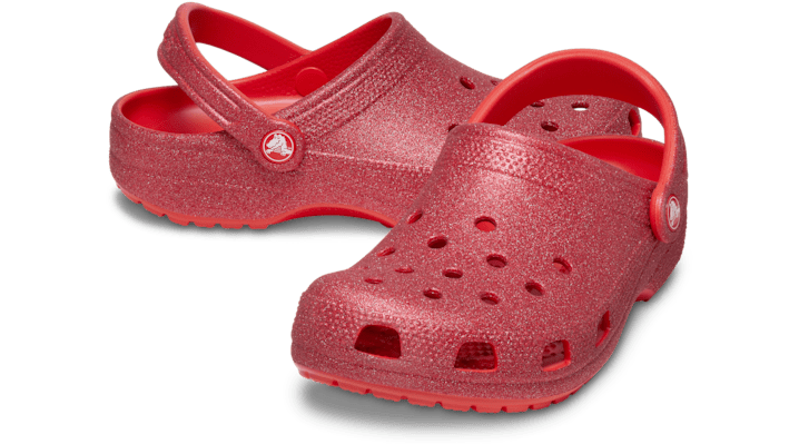 Crocs Classic Glitter Klompen Unisex Cherry Red - 205942-6ZR