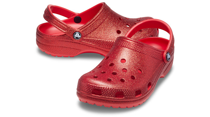 Crocs unisex Classic Glitter Clogs Flame - 205942-8C1