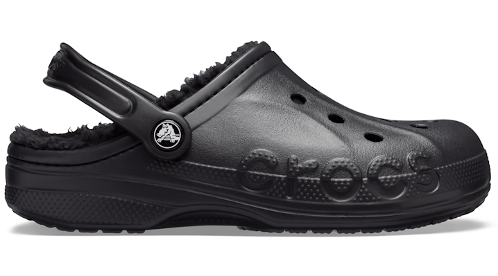 Crocs Baya Lined Clog In Black/black