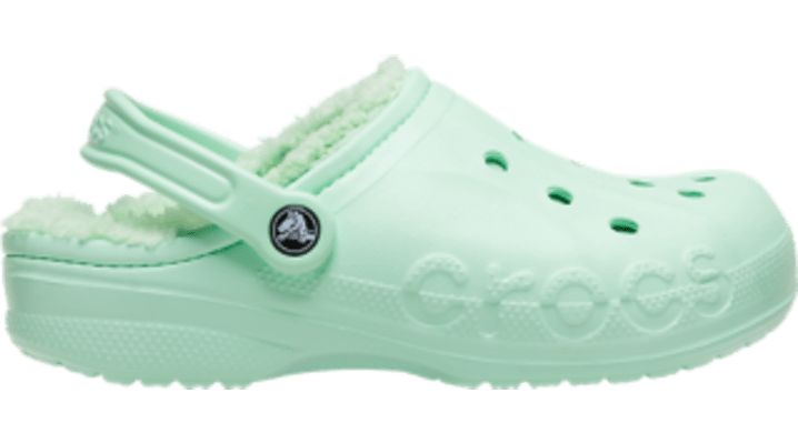 neo mint crocs size 9