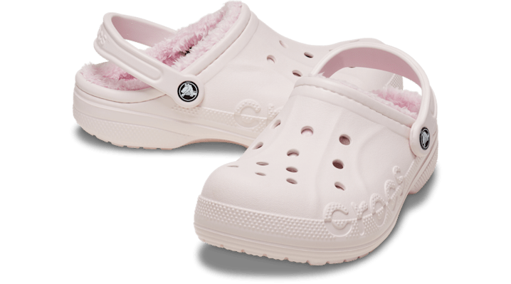 Crocs | Unisex | Baya Lined | Clogs | Barely Pink / Multi | - 205969-6PS