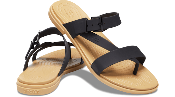 ＜クロックス公式＞ ★20%OFF！サンダル WOMEN'S LITERIDE&trade; STRETCH SANDAL レディース、ウィメンズ、女性用 ブラック/黒 21cm ライトライド ストレッチ サンダル ウィメン 20%OFF セール アウトレット