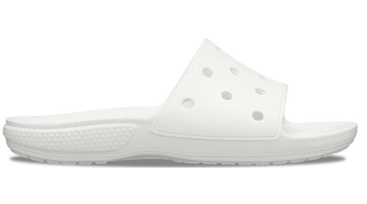 Crocs Unisex Classic Slides White 46 In White