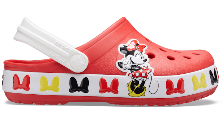 Crocs Kids' Fun Lab Disney Minnie Mouse Band Clog In Flame | ModeSens